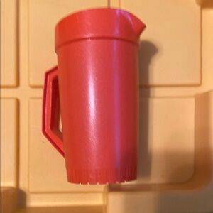 Vintage Orange Kids Tupperware Pitcher Set